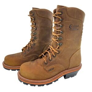 Chippewa Thunderstruck 10" Comp Toe Insulated Logger Boots Men 10.5 D Waterproof